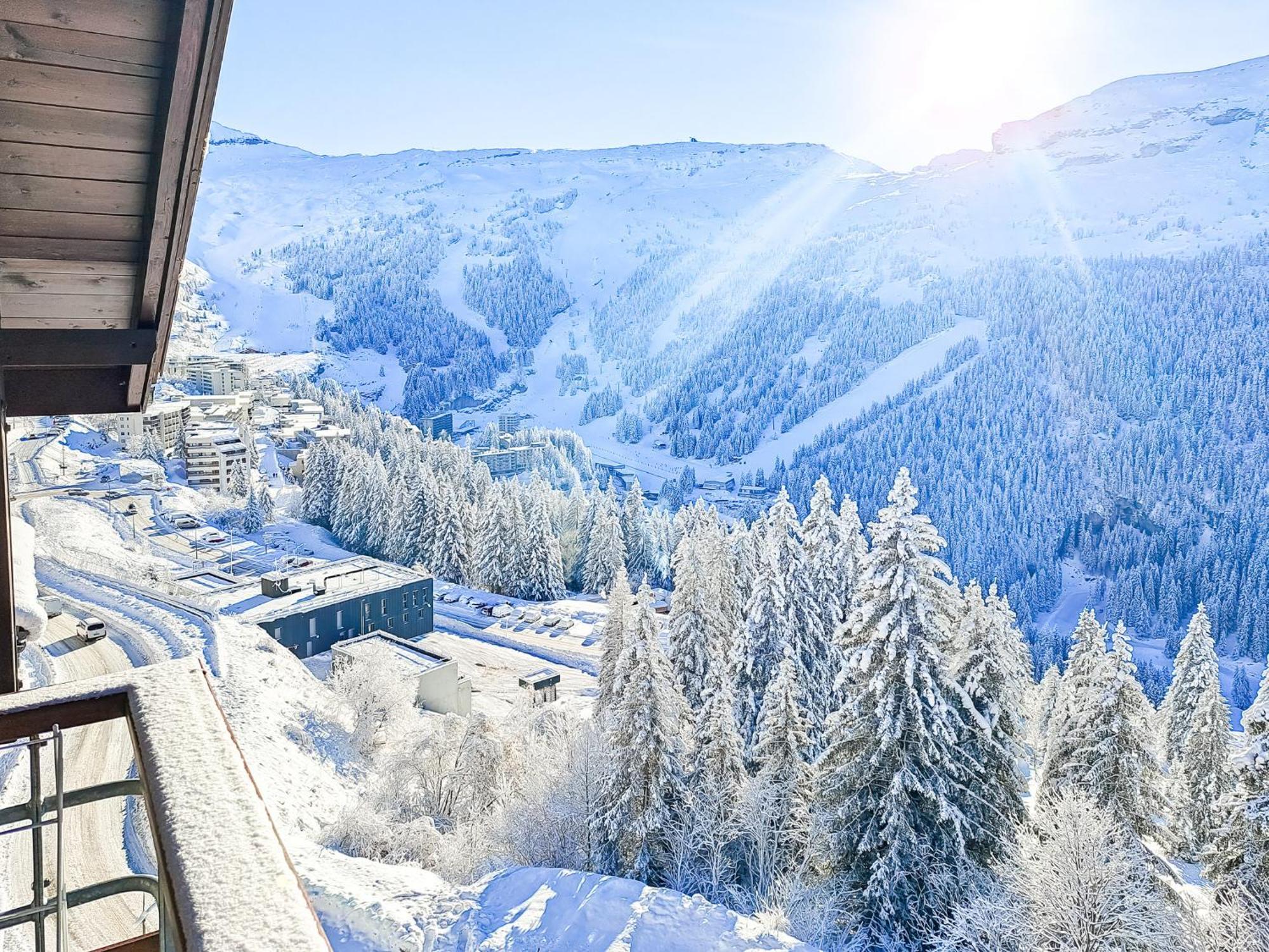 South Facing 2-Bed Apartment With Fireplace, Terrasses Deos Flaine Εξωτερικό φωτογραφία